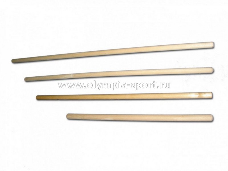 Палка гимнастическая 1,0м деревянная d 22мм