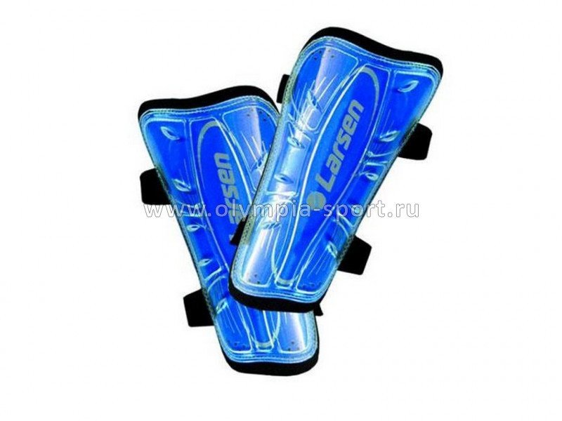 Щитки футбольные Larsen 6860N голубой