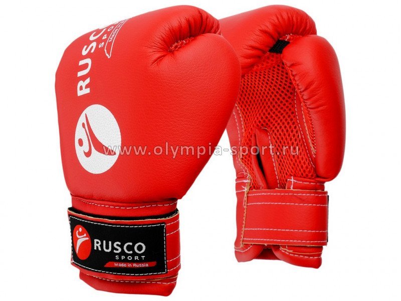 Перчатки бокс. Rusco Sport красные 4Oz