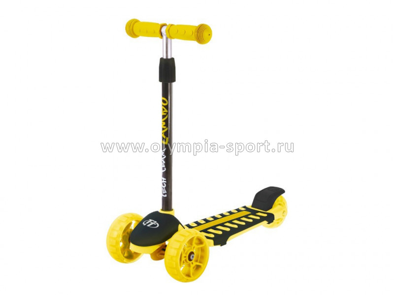 Самокат 3-х колесный TT Lambo yellow (подсветка колес)