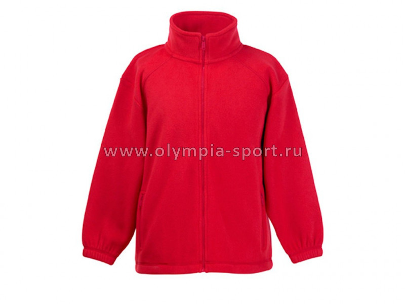 Куртка флисовая дет. Fruit of the Loom красный 140см/9-11лет