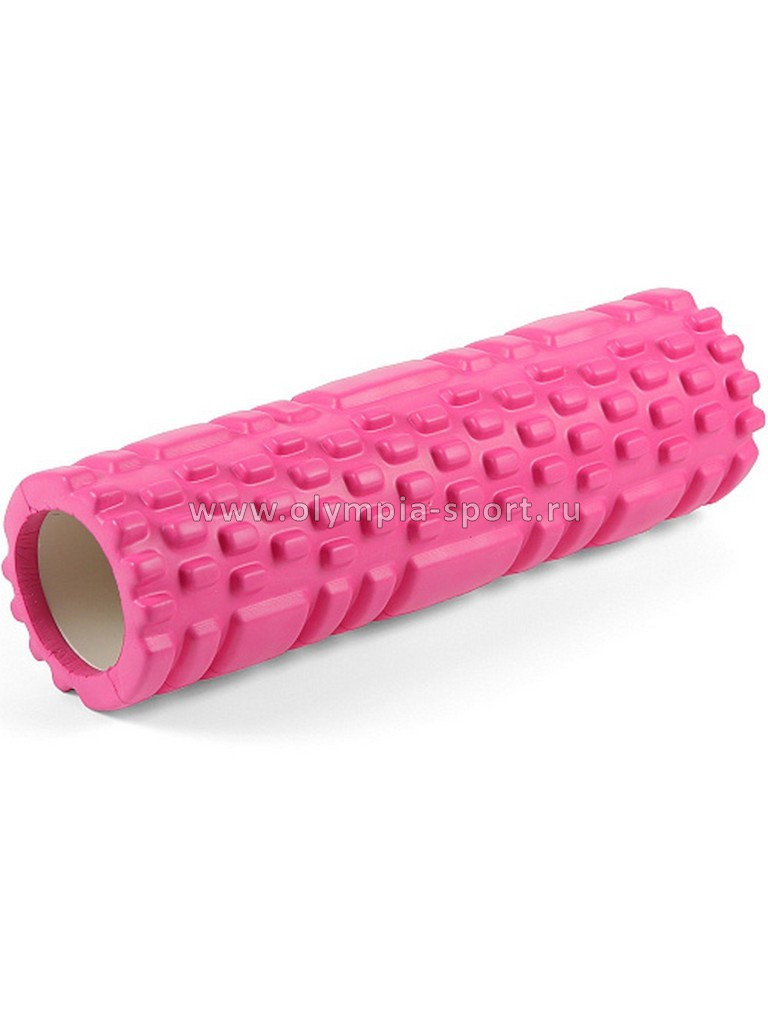 Цилиндр рельефный для фитнеса Start Up ECE 062 Ø8,5см х 26см розовый