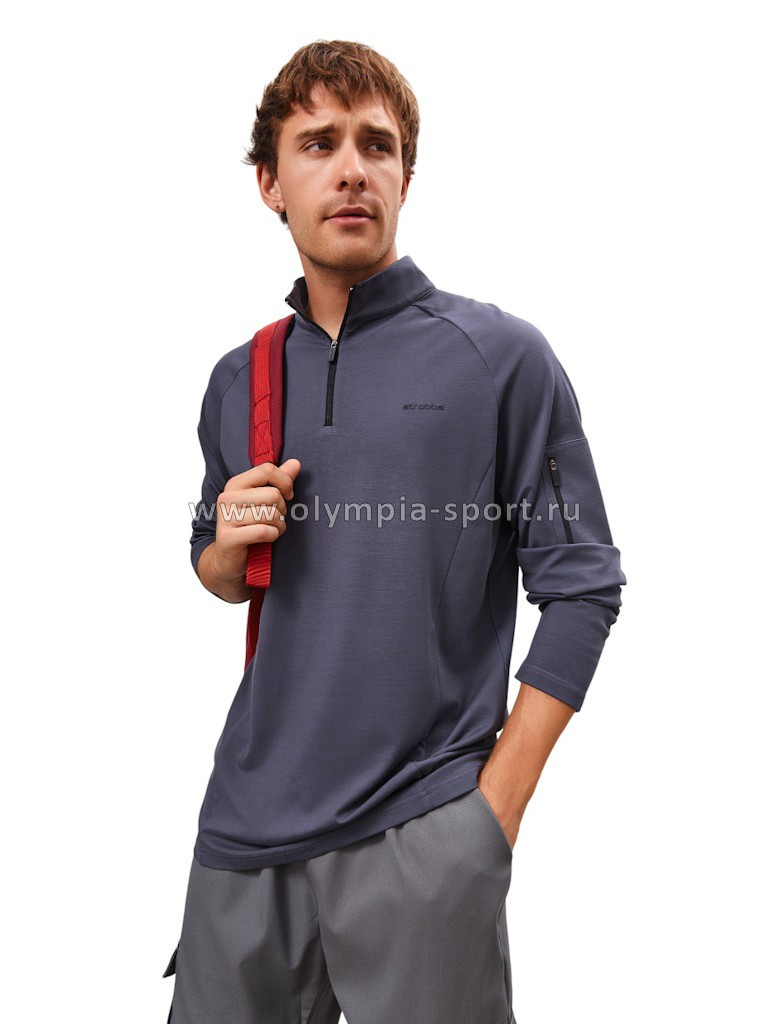 Лонгслив мужской Strobbs E2368-1 серый
