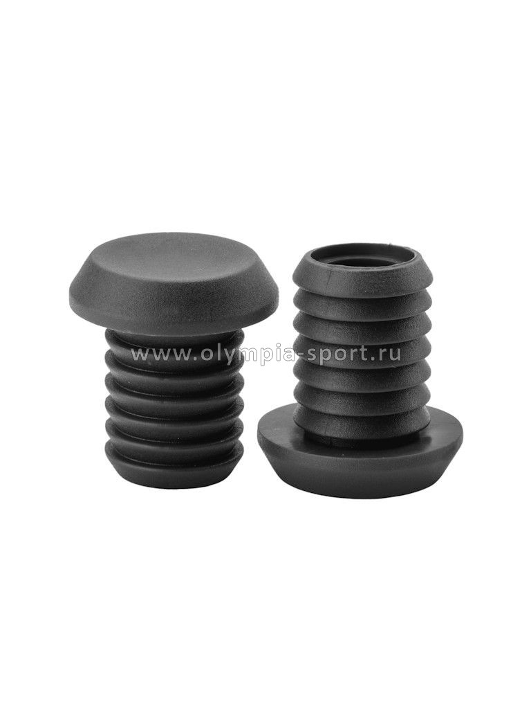 Заглушка ручек руля XH-B017 посад. Ø 19.8мм ПВХ чёрная